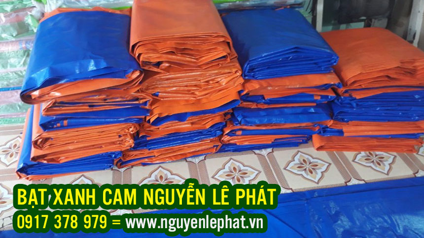 Bạt Xanh Cam Phơi Cafe, Bạt Xanh Cam Phơi Nông Sản, Bạt Xanh Cam Che Phủ Công Trình