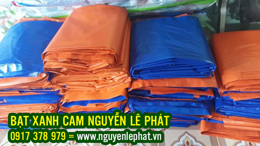 Bạt Xanh Cam Phơi Cafe, Bạt Xanh Cam Phơi Nông Sản, Bạt Xanh Cam Che Phủ Công Trình