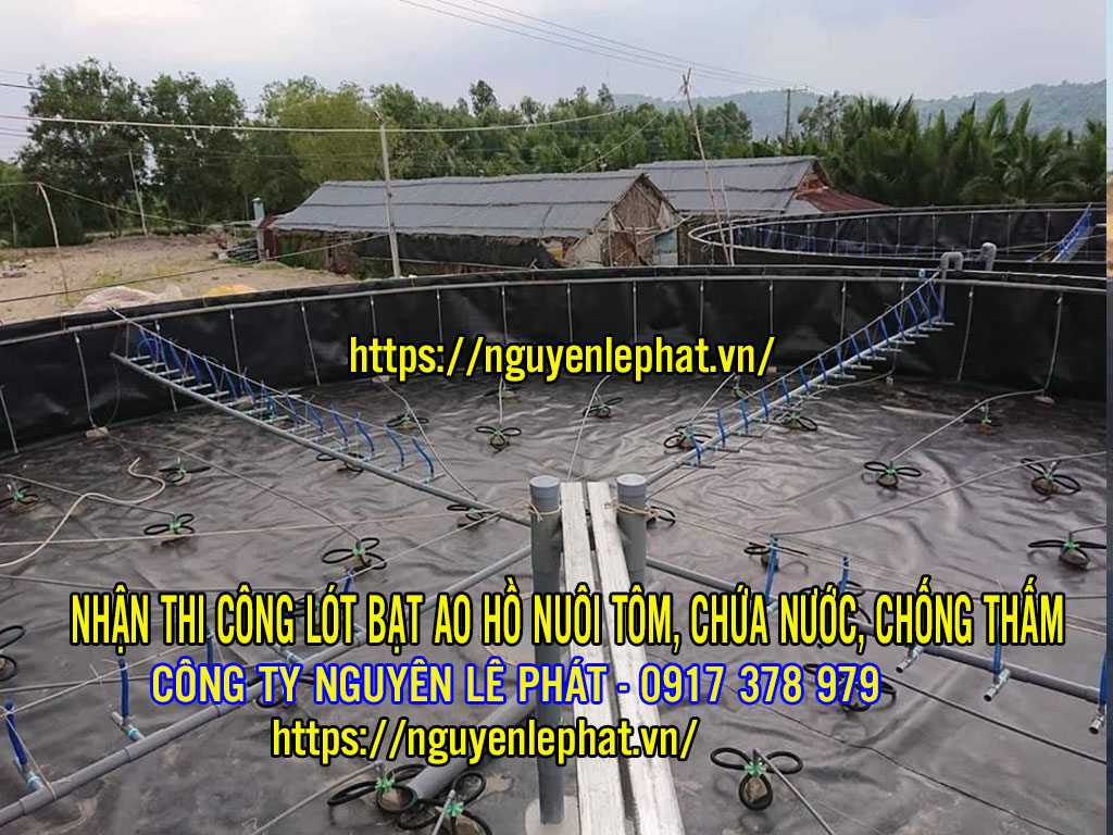 Thi Công Lót Bạt Hồ Chứa Nước tại Bình Phước, Hầm Biogas Màng Chống Thám HDPE