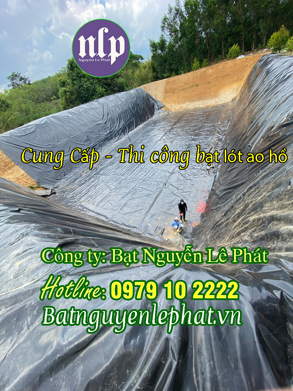 Bạt Lót Hồ Chứa Nước HDPE 0.5mm Bù Đăng Bạt Lót Hồ Chứa Nước HDPE 0.5mm Bù Đăng