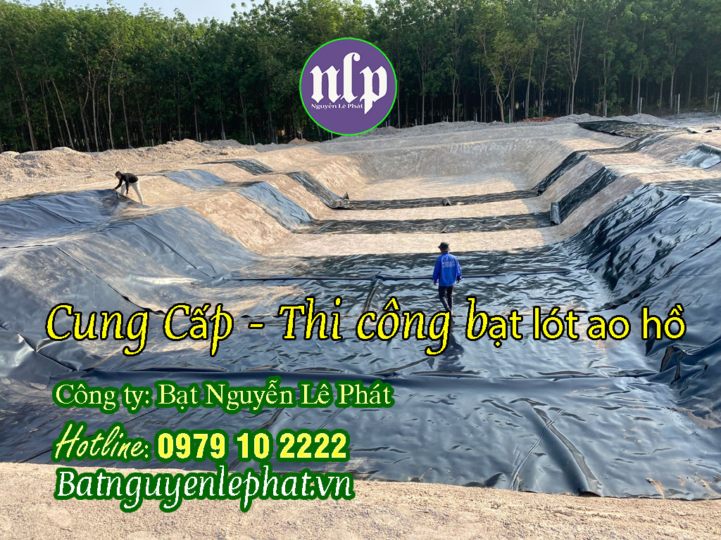 Giá bạt lót hồ chứa nước Phú Giáo Báo giá màng chống thấm HDPE dày 2mm