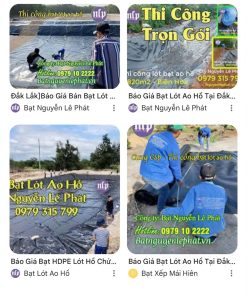 Cung cấp màng chống thấm nước HDPE ở tại Vĩnh Long , bạt tốt, giá rẻ