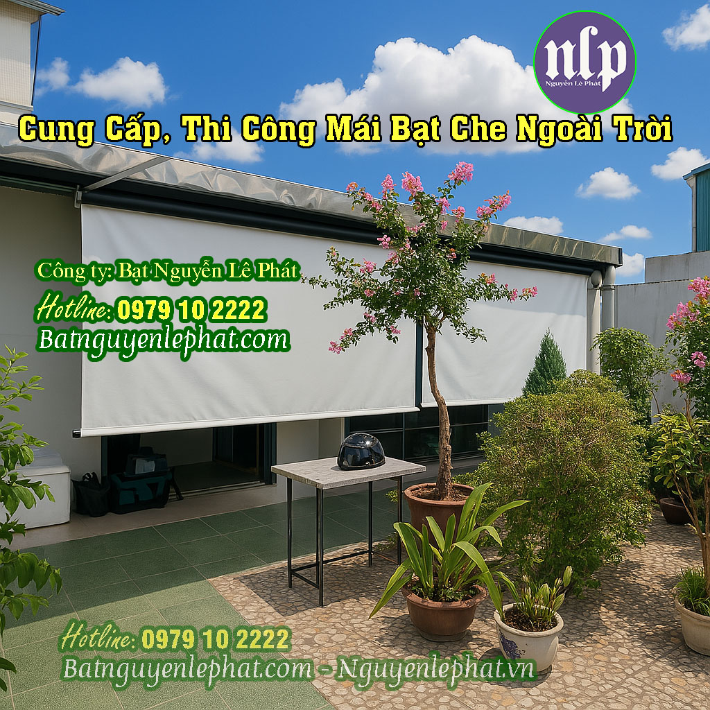Bạt che nắng mưa tự cuốn tại Thủ Đức Bạt che nắng mưa tự cuốn tại Thủ Đức