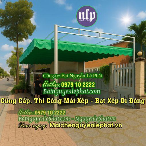 Báo Giá Lắp đặt mái che, mái hiên di động tại Long An Giá Rẻ